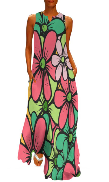 Puccelli Flowers designer dress